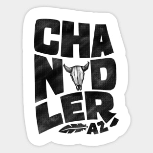 Chandler Vintage Type Sticker